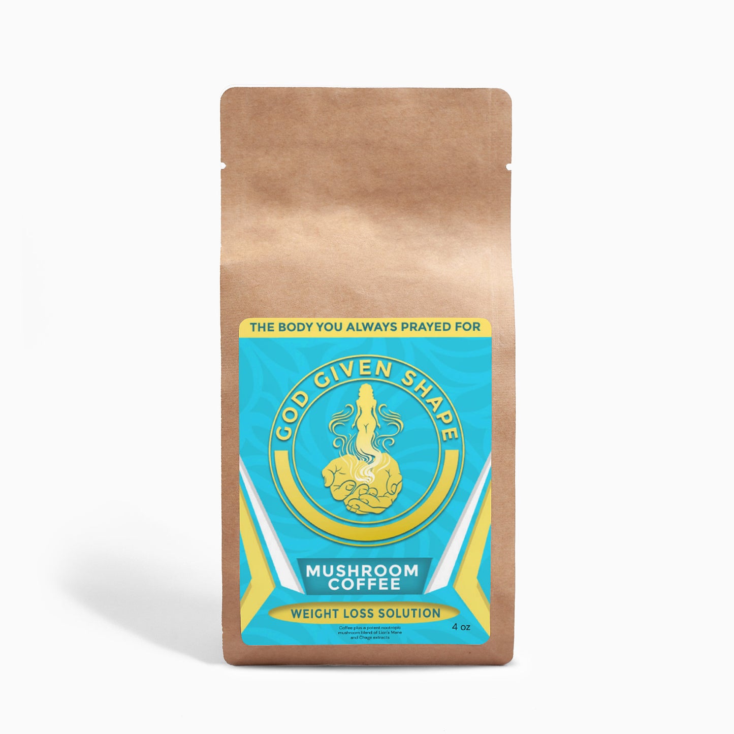 God Given Shape Mushroom Coffee Fusion - Lion’s Mane & Chaga 4oz